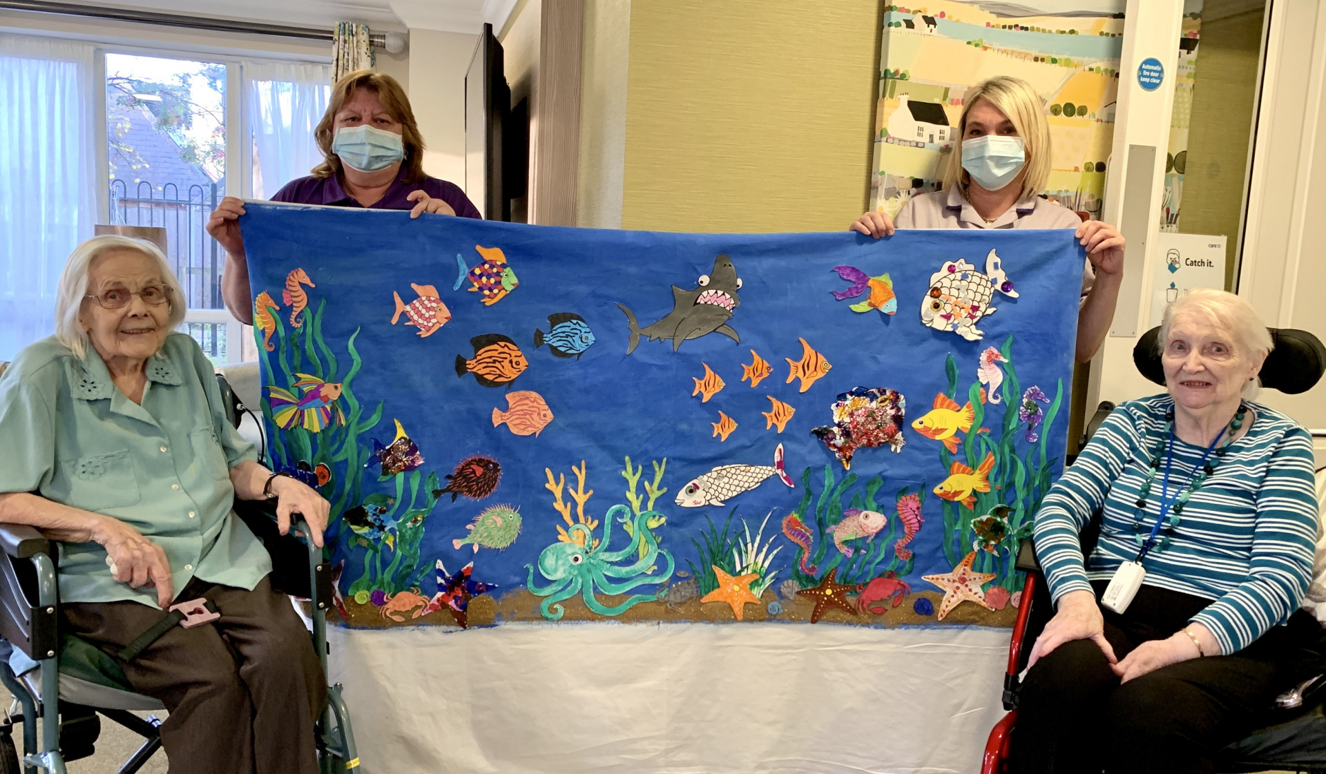 Ready, set, draw – Banbury care home residents take part in worldwide art festival